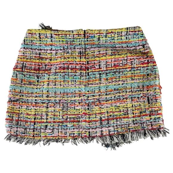 Forever 21 Asymmetrical Blue Red Mini Skirt - Picture 2 of 7